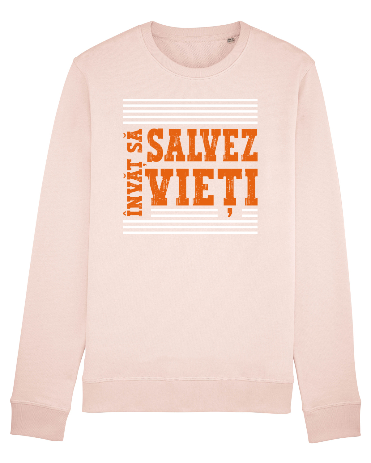 Bluză mânecă lungă Unisex Rise Candy Pink