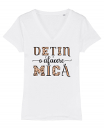 Dețin o afacere mică Tricou mânecă scurtă guler V Damă Evoker