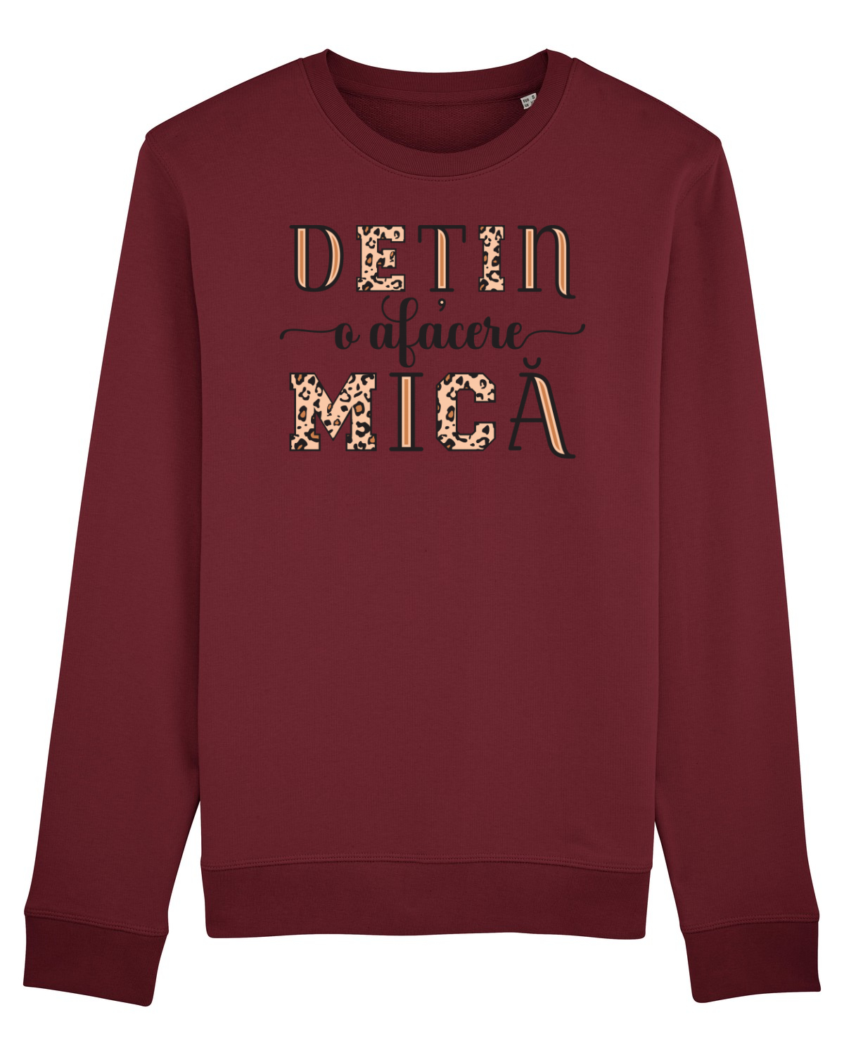 Bluză mânecă lungă Unisex Rise Burgundy