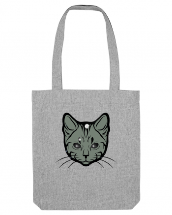 Space Cat Heather Grey