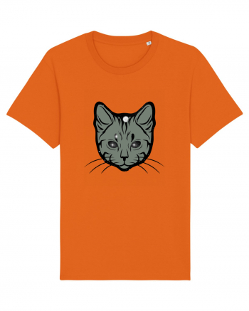 Space Cat Bright Orange