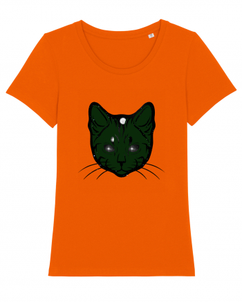 Space Cat Bright Orange