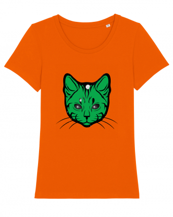 Space Cat Bright Orange