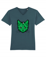 Space Cat Tricou mânecă scurtă guler V Bărbat Presenter