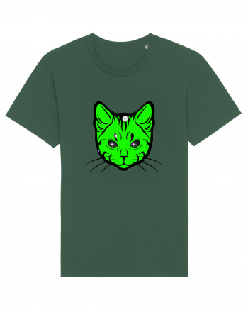 Space Cat Bottle Green