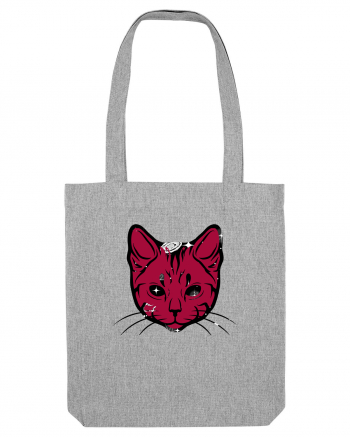 Space Cat Heather Grey