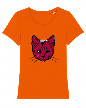 Space Cat Bright Orange