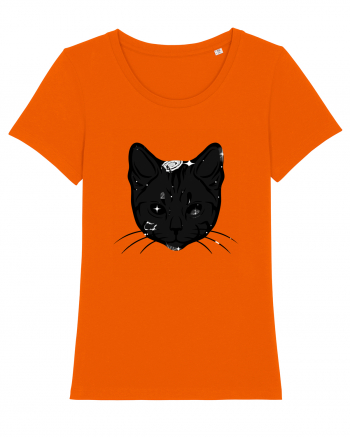 Space Cat Bright Orange