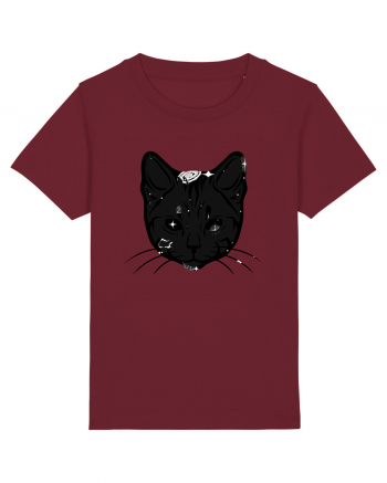 Space Cat Burgundy