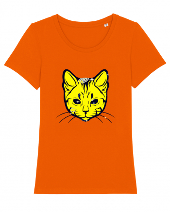 Space Cat Bright Orange