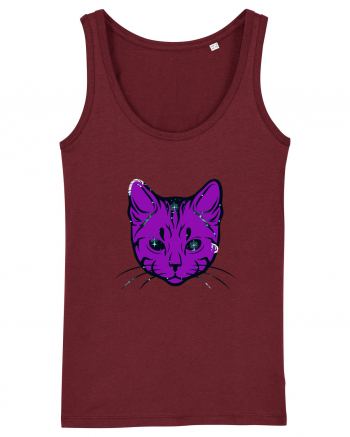 Space Cat Burgundy