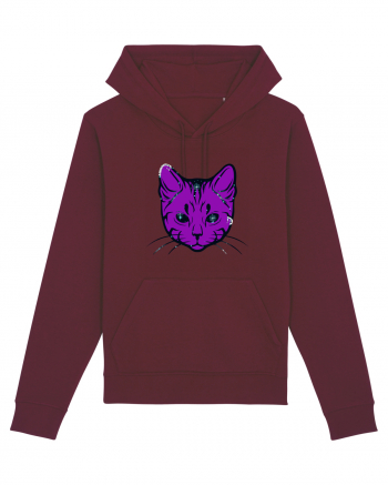 Space Cat Burgundy