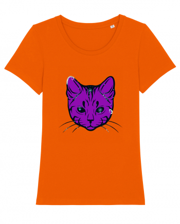 Space Cat Bright Orange