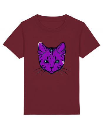 Space Cat Burgundy