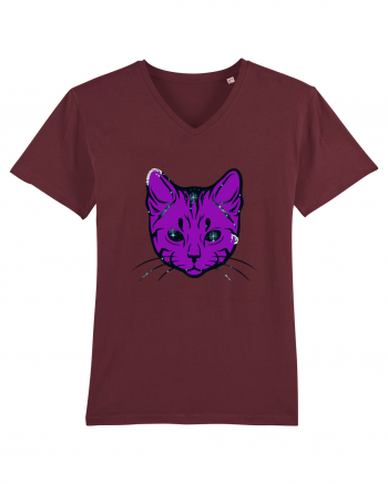 Space Cat Burgundy