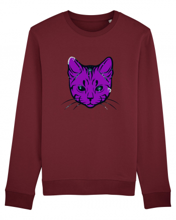 Space Cat Burgundy