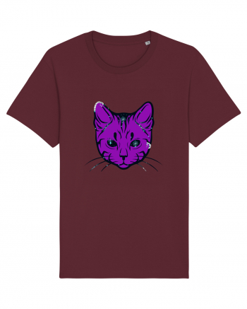 Space Cat Burgundy