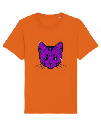 Space Cat Bright Orange