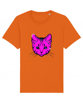 Space Cat Bright Orange