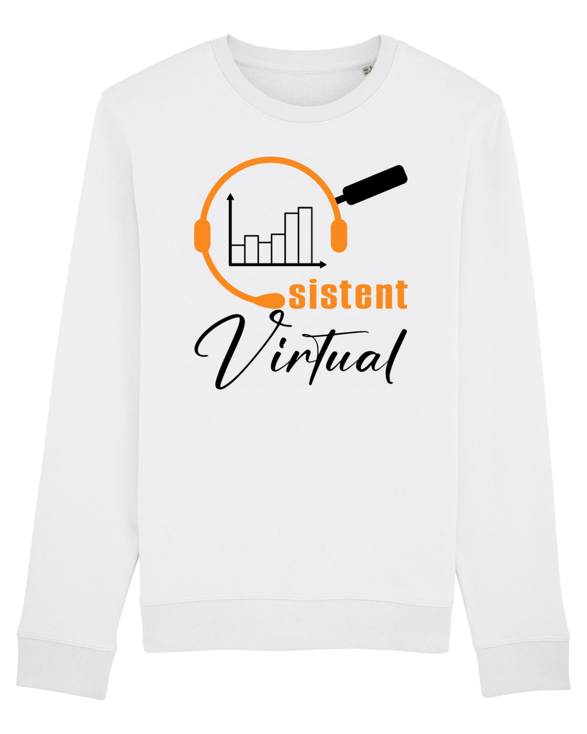 Bluză mânecă lungă Unisex Rise White