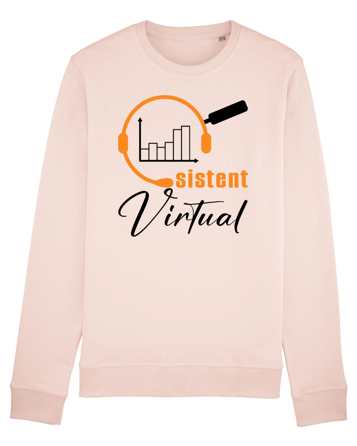 Bluză mânecă lungă Unisex Rise Candy Pink