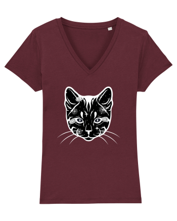 Galactic Cat Burgundy
