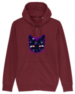 Galactic Cat Hanorac cu fermoar Unisex Connector