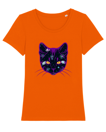 Galactic Cat Bright Orange