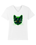 Galactic Cat Tricou mânecă scurtă guler V Bărbat Presenter