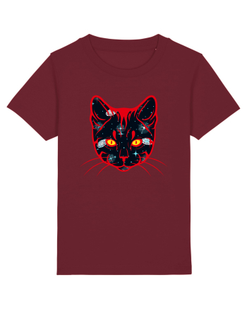 Galactic Cat Burgundy