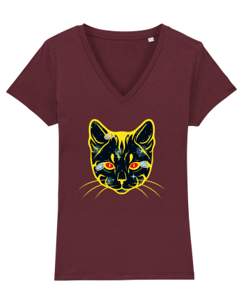 Galactic Cat Burgundy