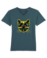 Galactic Cat Tricou mânecă scurtă guler V Bărbat Presenter