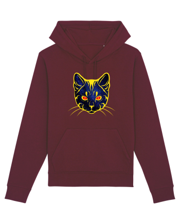 Galactic Cat Burgundy