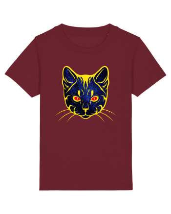 Galactic Cat Burgundy