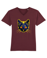 Galactic Cat Tricou mânecă scurtă guler V Bărbat Presenter