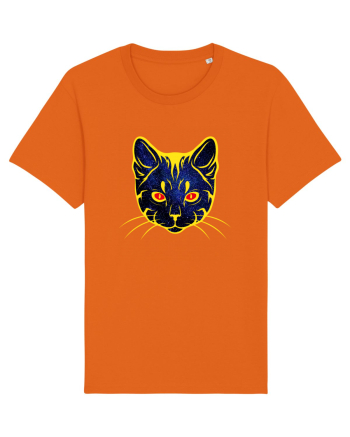 Galactic Cat Bright Orange