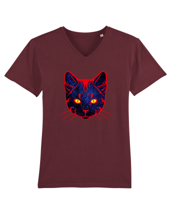 Galactic Cat Burgundy