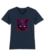 Galactic Cat Tricou mânecă scurtă guler V Bărbat Presenter