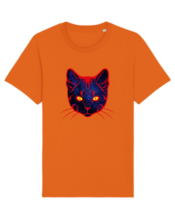 Galactic Cat Bright Orange
