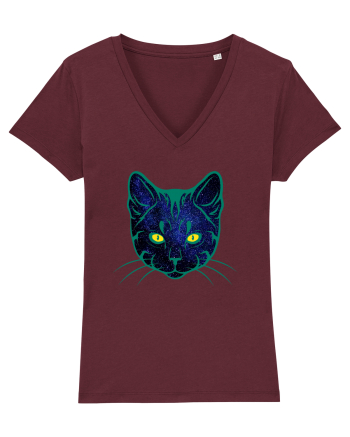 Galactic Cat Burgundy