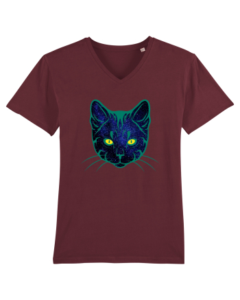 Galactic Cat Burgundy