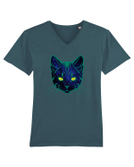 Galactic Cat Tricou mânecă scurtă guler V Bărbat Presenter