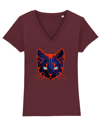 Galactic Cat Burgundy