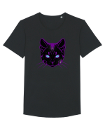 Galactic Cat Tricou mânecă scurtă guler larg Bărbat Skater