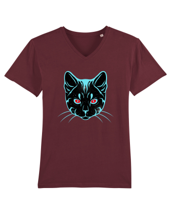 Galactic Cat Burgundy