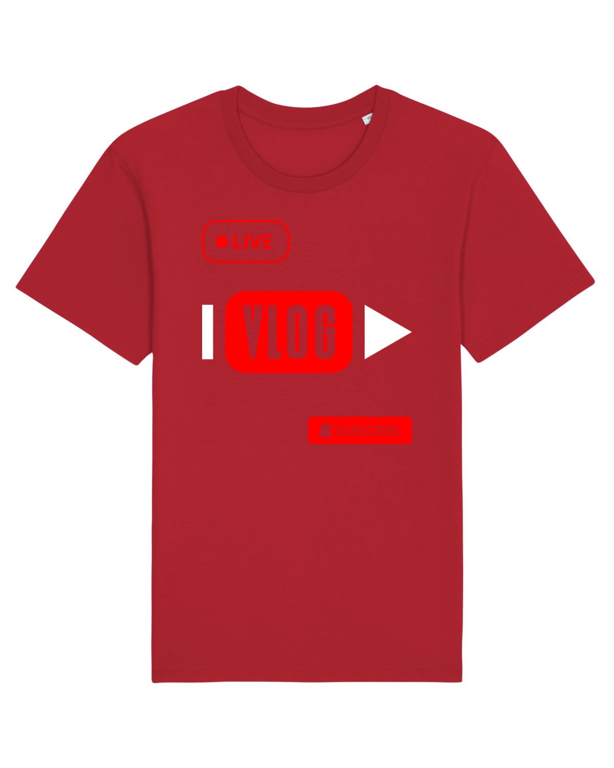 Tricou mânecă scurtă Unisex Rocker Red
