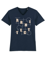 Arhitect Tricou mânecă scurtă guler V Bărbat Presenter