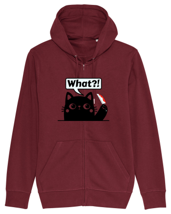 Funny Killer Kitty Burgundy
