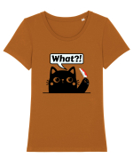 Funny Killer Kitty Tricou mânecă scurtă guler larg fitted Damă Expresser