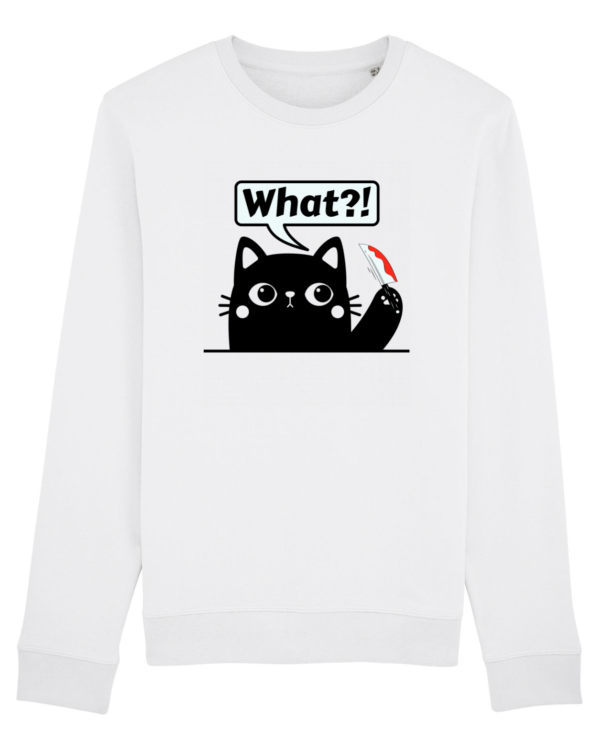 Bluză mânecă lungă Unisex Rise White